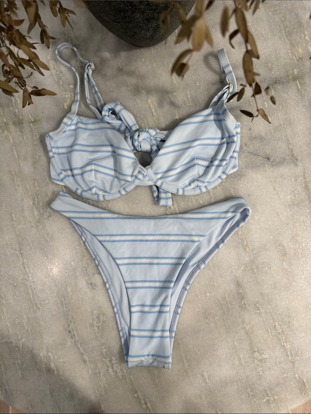 Monday Swimwear Ice Stripe Capri Top - Picture 3 of 5